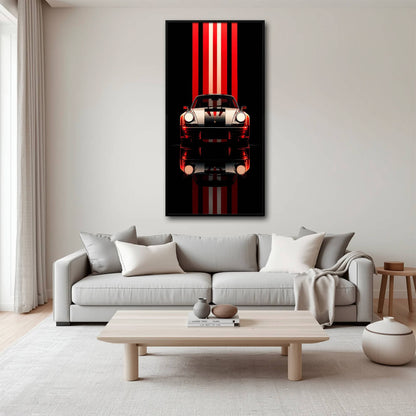 Porsche 911 Vintage Wall Art | Classic Sports Car Canvas Print  Cars