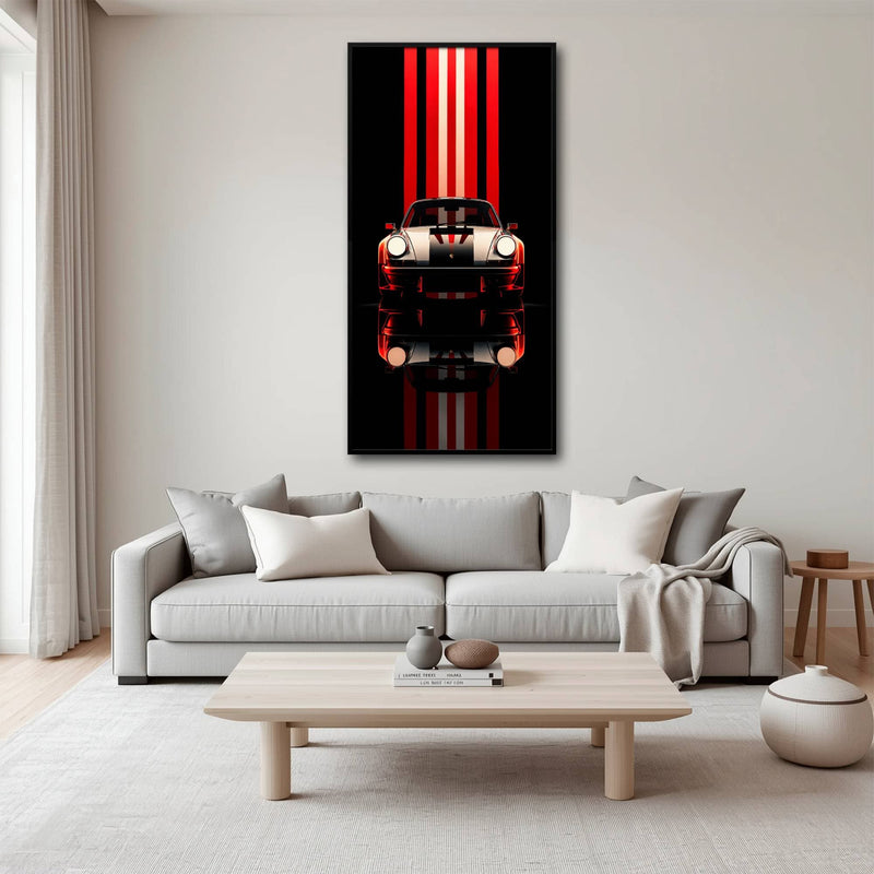 Porsche 911 Vintage Wall Art | Classic Sports Car Canvas Print  Cars