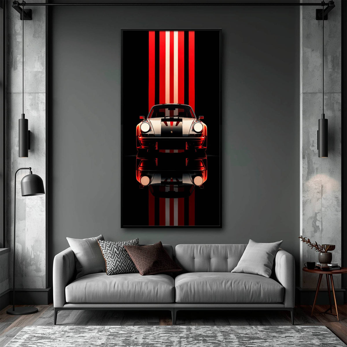 Porsche 911 Vintage Wall Art | Classic Sports Car Canvas Print  Cars