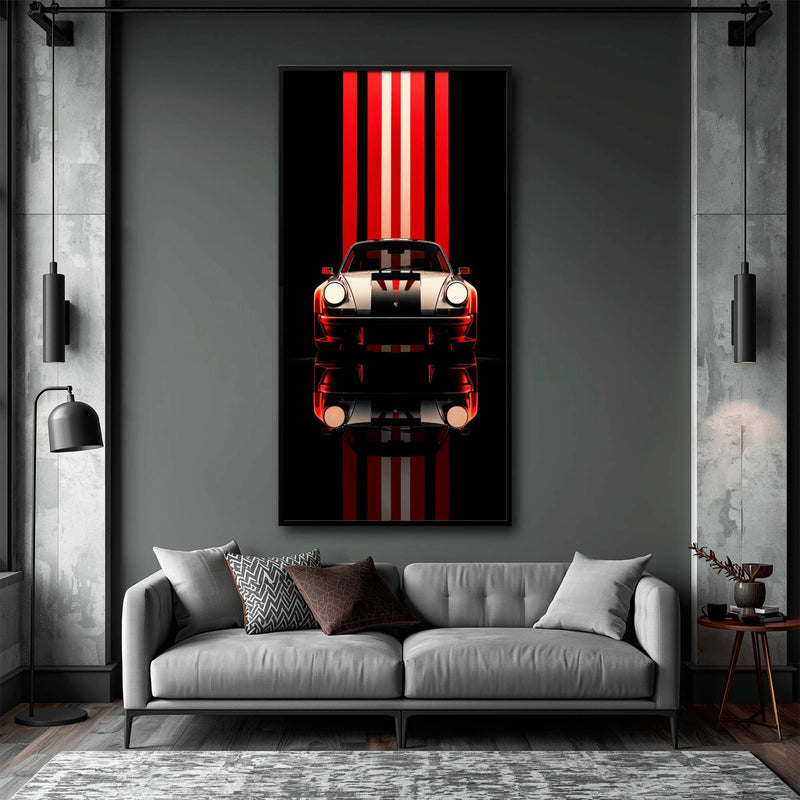 Porsche 911 Vintage Wall Art | Classic Sports Car Canvas Print  Cars