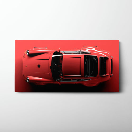 Red Porsche 911 Wall Art – Scarlet Velocity Canvas Print Cars
