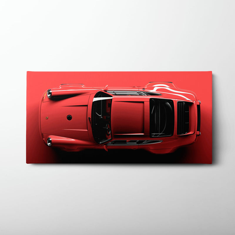 Red Porsche 911 Wall Art – Scarlet Velocity Canvas Print Cars