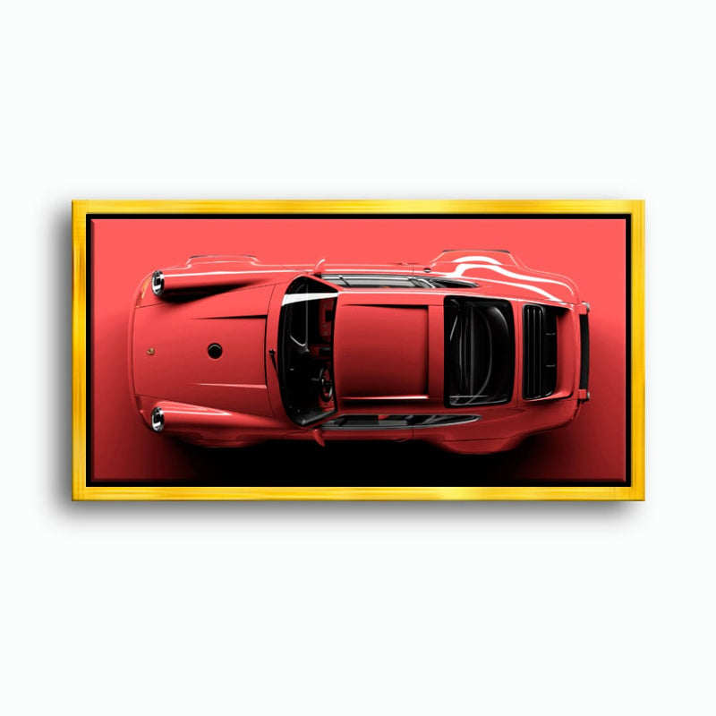 Red Porsche 911 Wall Art – Scarlet Velocity Canvas Print Cars