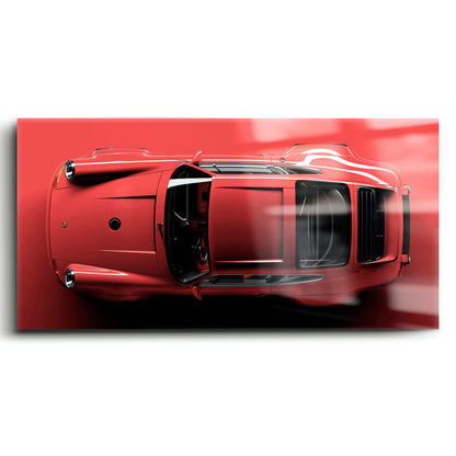 Red Porsche 911 Wall Art – Scarlet Velocity Canvas Print Cars