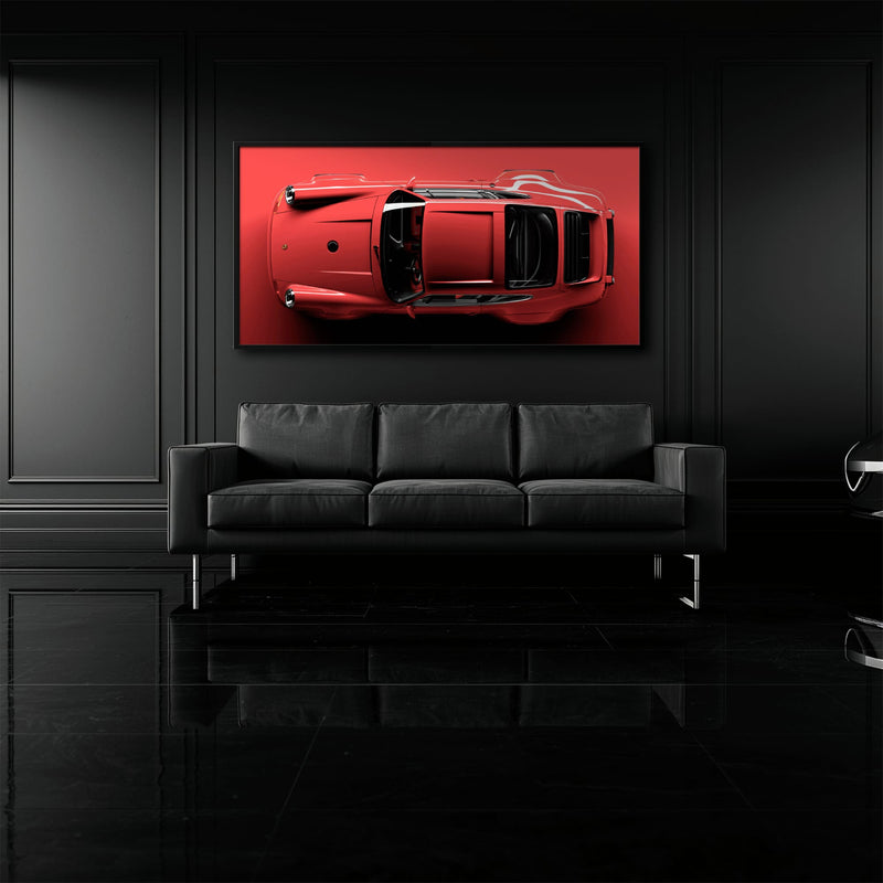 Red Porsche 911 Wall Art – Scarlet Velocity Canvas Print Cars