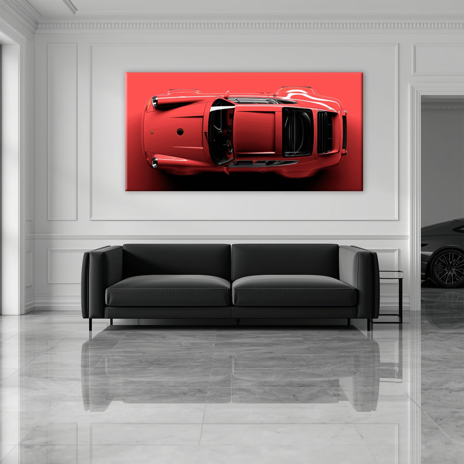 Red Porsche 911 Wall Art – Scarlet Velocity Canvas Print Cars