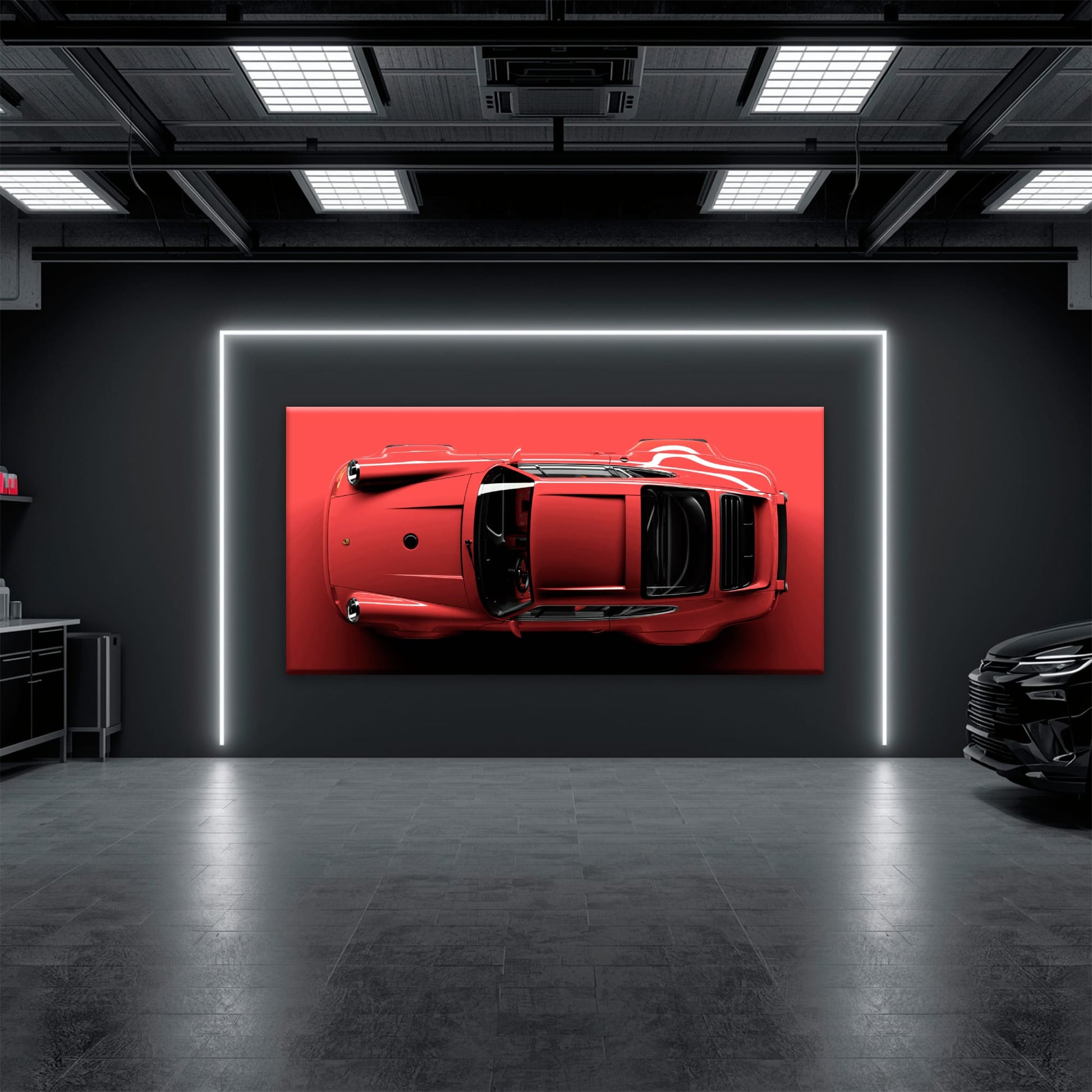 Red Porsche 911 Wall Art – Scarlet Velocity Canvas Print Cars