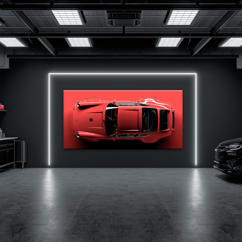 Red Porsche 911 Wall Art – Scarlet Velocity Canvas Print Cars