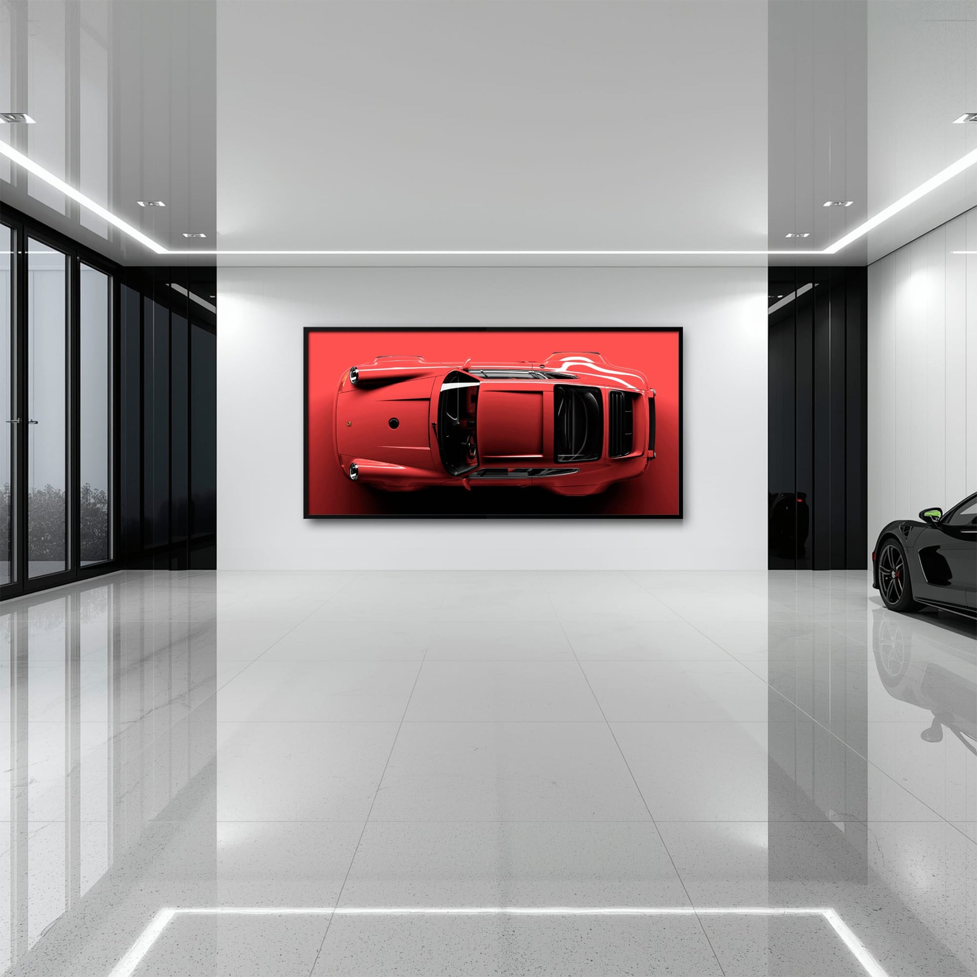 Red Porsche 911 Wall Art – Scarlet Velocity Canvas Print Cars