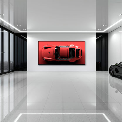 Red Porsche 911 Wall Art – Scarlet Velocity Canvas Print Cars