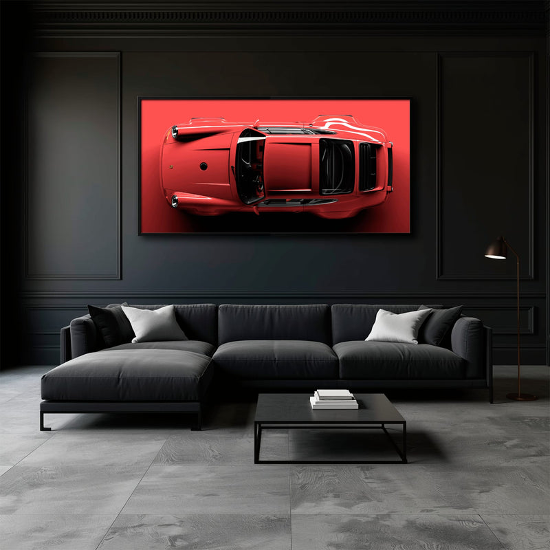 Red Porsche 911 Wall Art – Scarlet Velocity Canvas Print Cars