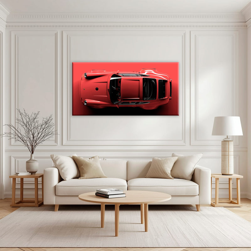 Red Porsche 911 Wall Art – Scarlet Velocity Canvas Print Cars