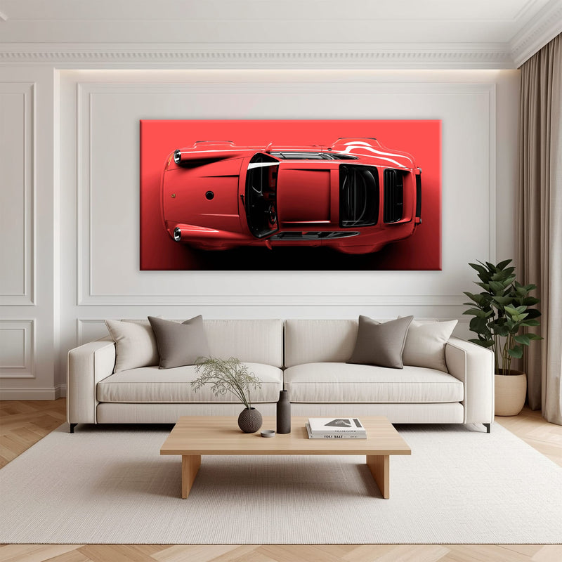 Red Porsche 911 Wall Art – Scarlet Velocity Canvas Print Cars