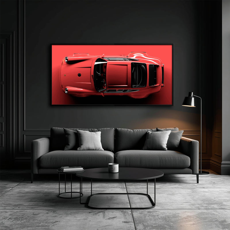 Red Porsche 911 Wall Art – Scarlet Velocity Canvas Print Cars