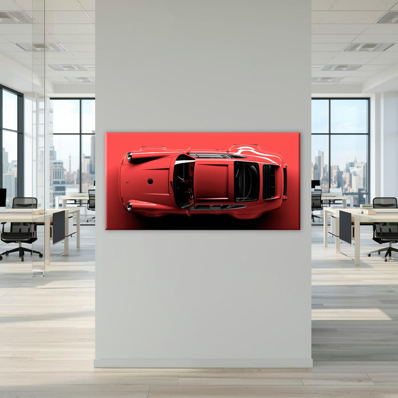 Red Porsche 911 Wall Art – Scarlet Velocity Canvas Print Cars