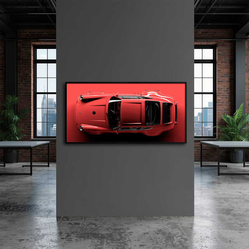 Red Porsche 911 Wall Art – Scarlet Velocity Canvas Print Cars