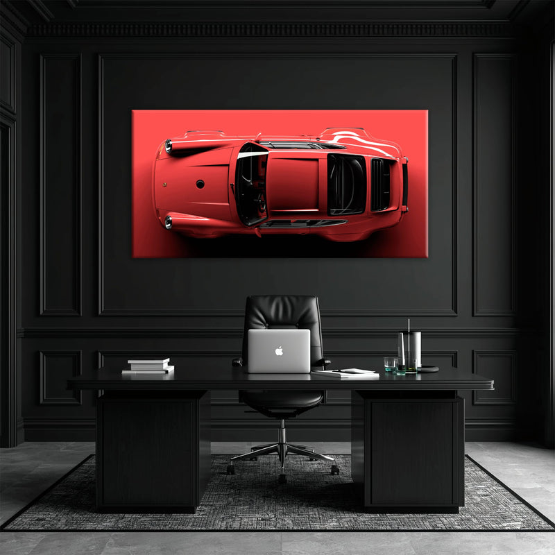 Red Porsche 911 Wall Art – Scarlet Velocity Canvas Print Cars