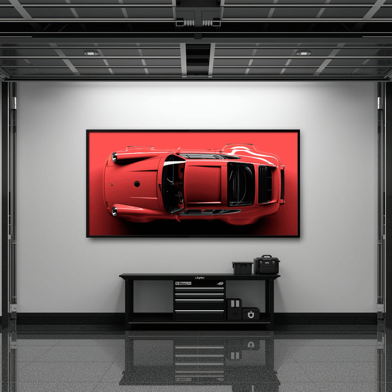 Red Porsche 911 Wall Art – Scarlet Velocity Canvas Print Cars