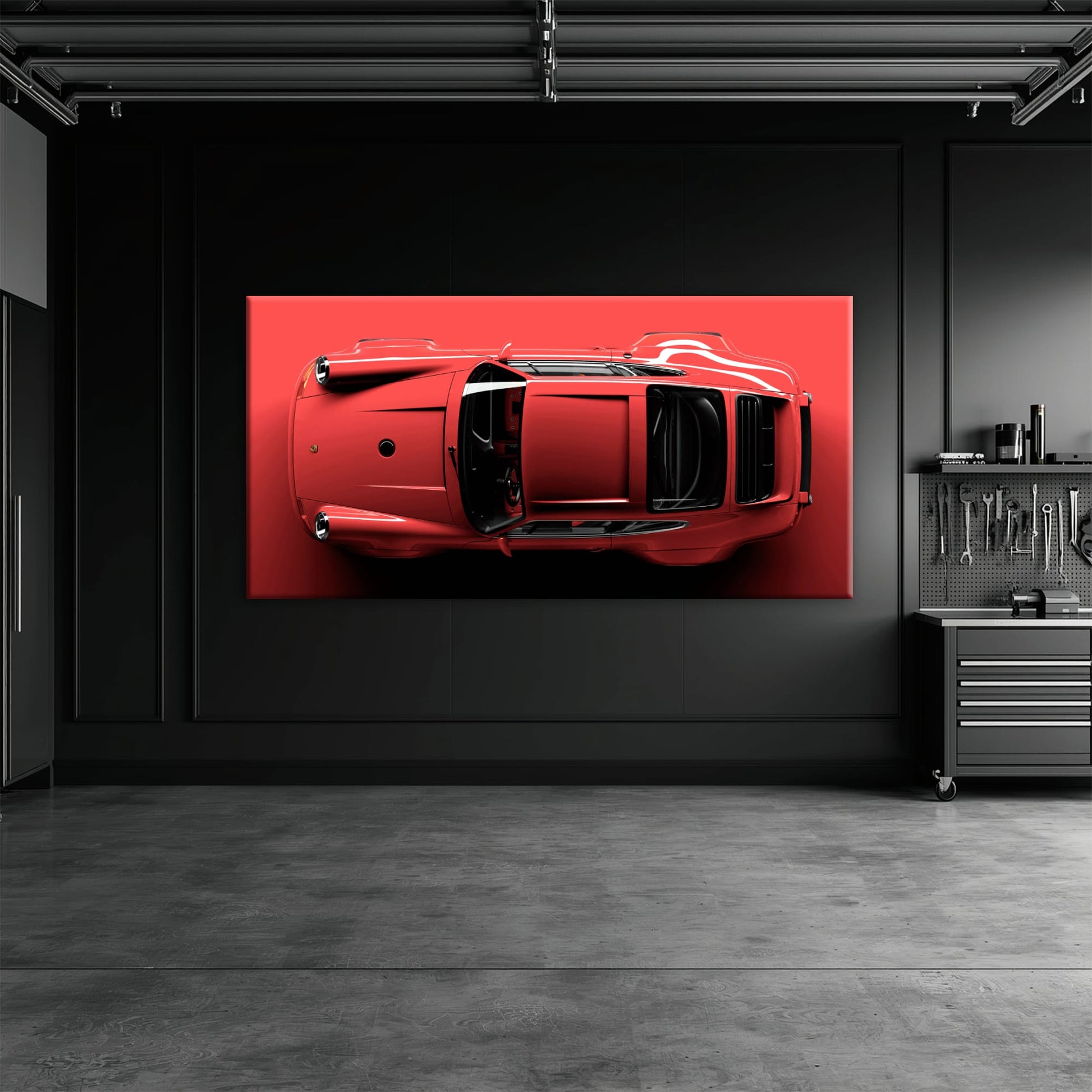Red Porsche 911 Wall Art – Scarlet Velocity Canvas Print Cars