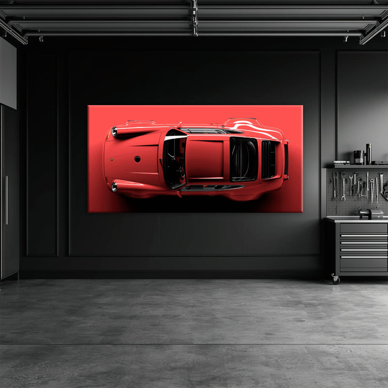 Red Porsche 911 Wall Art – Scarlet Velocity Canvas Print Cars