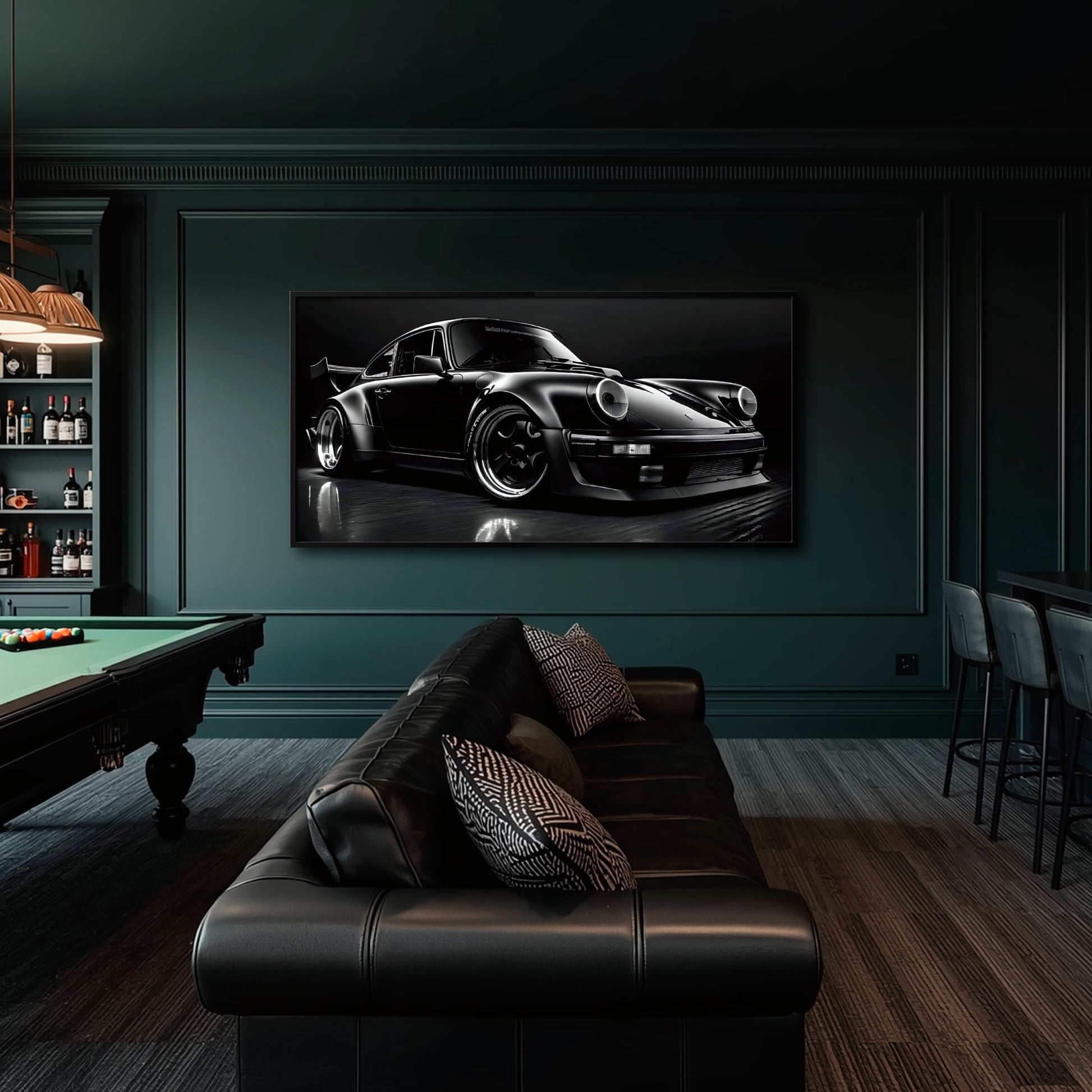 Porsche 911 Wall Art – Shadow Legend Canvas Print Cars