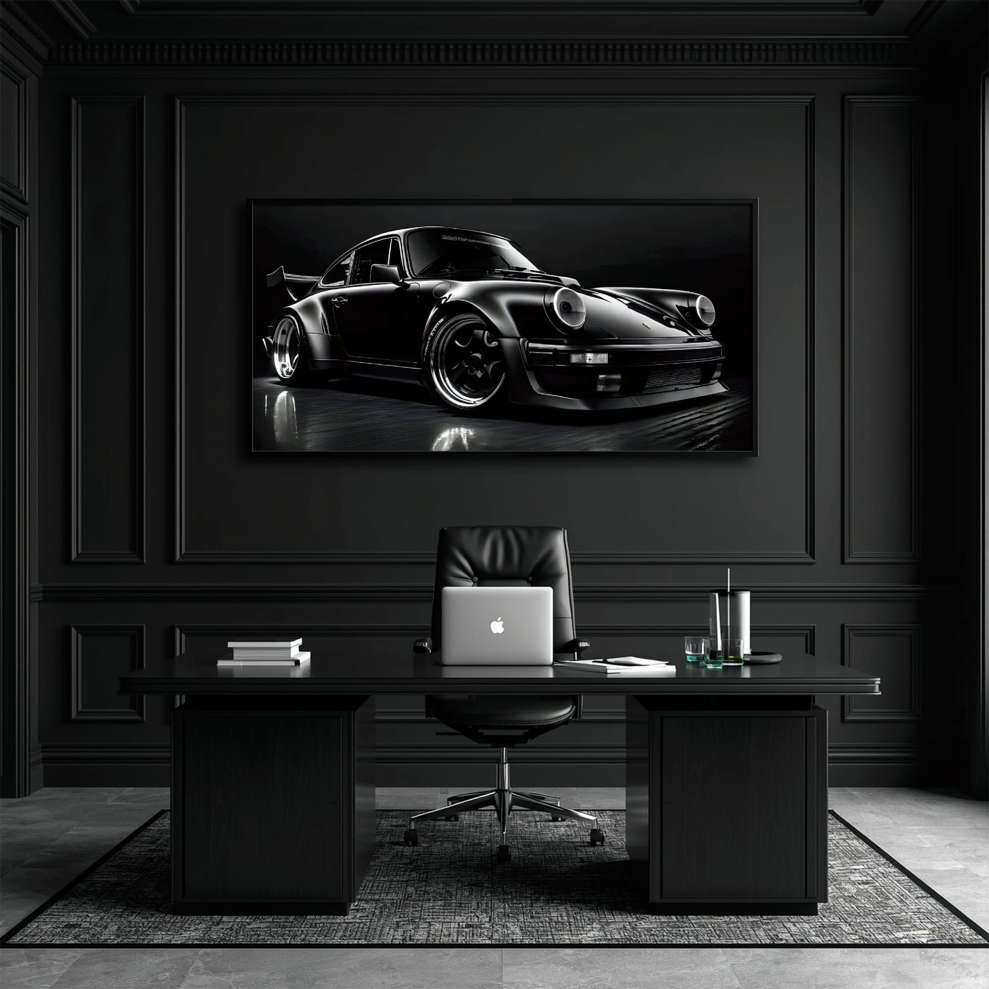 Porsche 911 Wall Art – Shadow Legend Canvas Print Cars