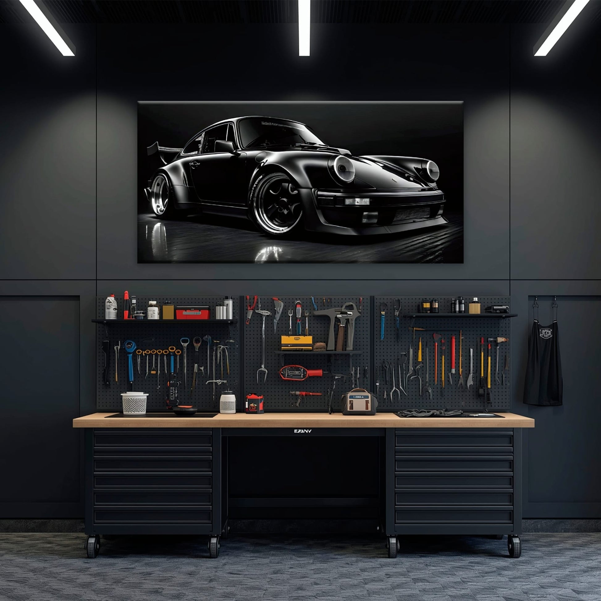 Porsche 911 Wall Art – Shadow Legend Canvas Print Cars