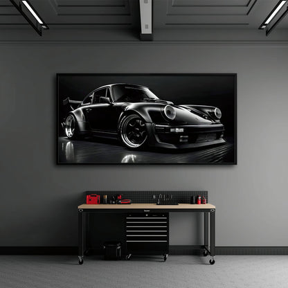 Porsche 911 Wall Art – Shadow Legend Canvas Print Cars