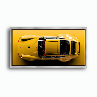 Beige Porsche 911 Wall Art – Champagne Drift Canvas Print Cars