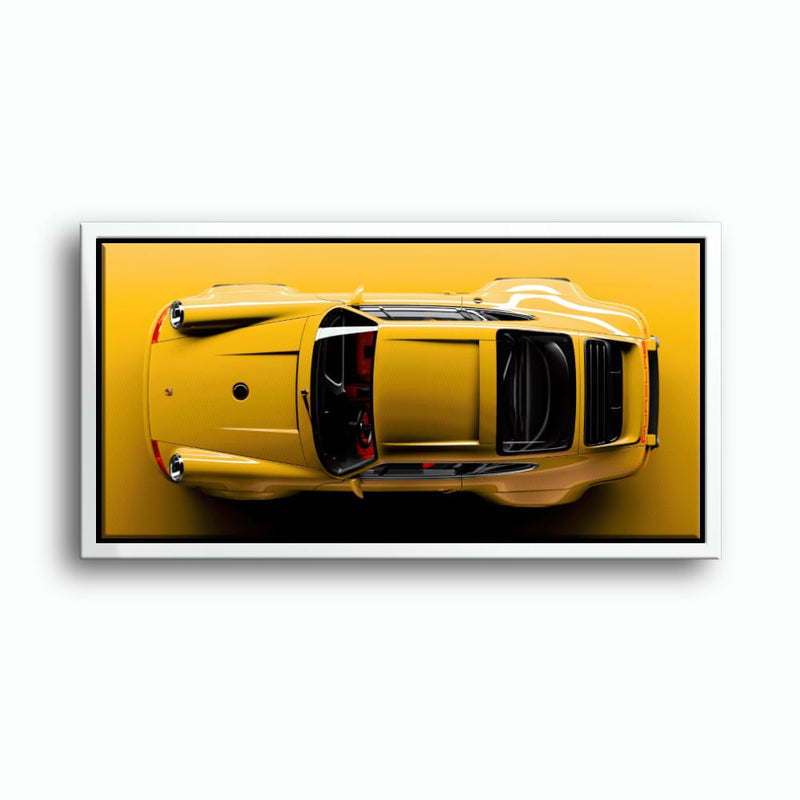 Beige Porsche 911 Wall Art – Champagne Drift Canvas Print Cars