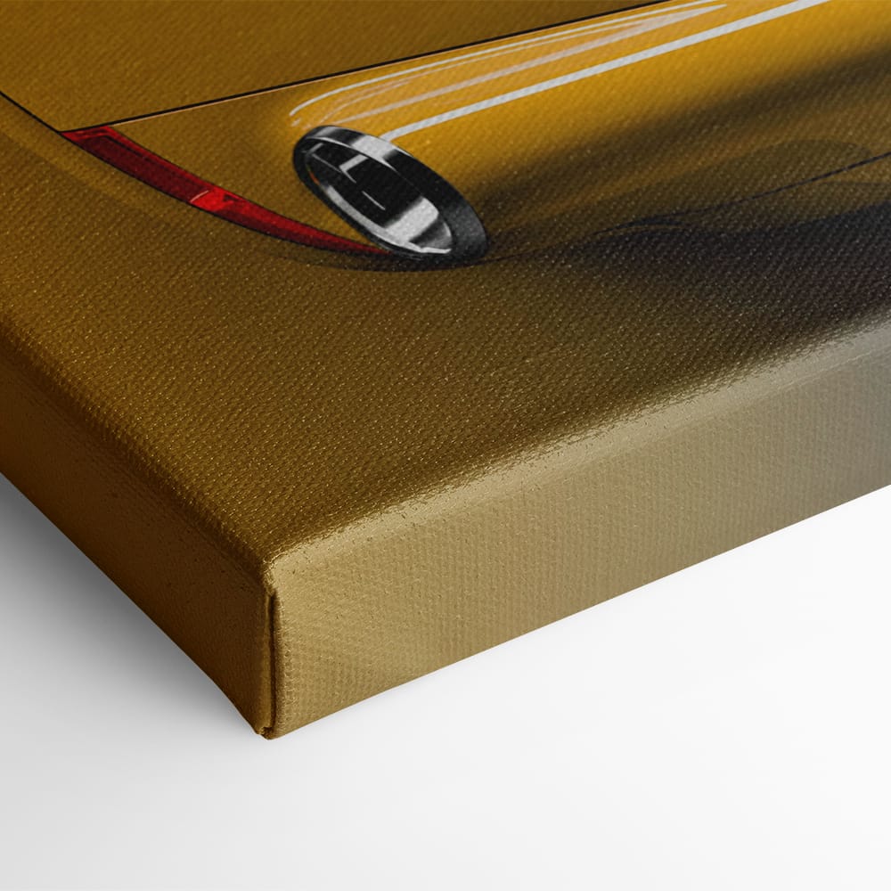 Beige Porsche 911 Wall Art – Champagne Drift Canvas Print Cars