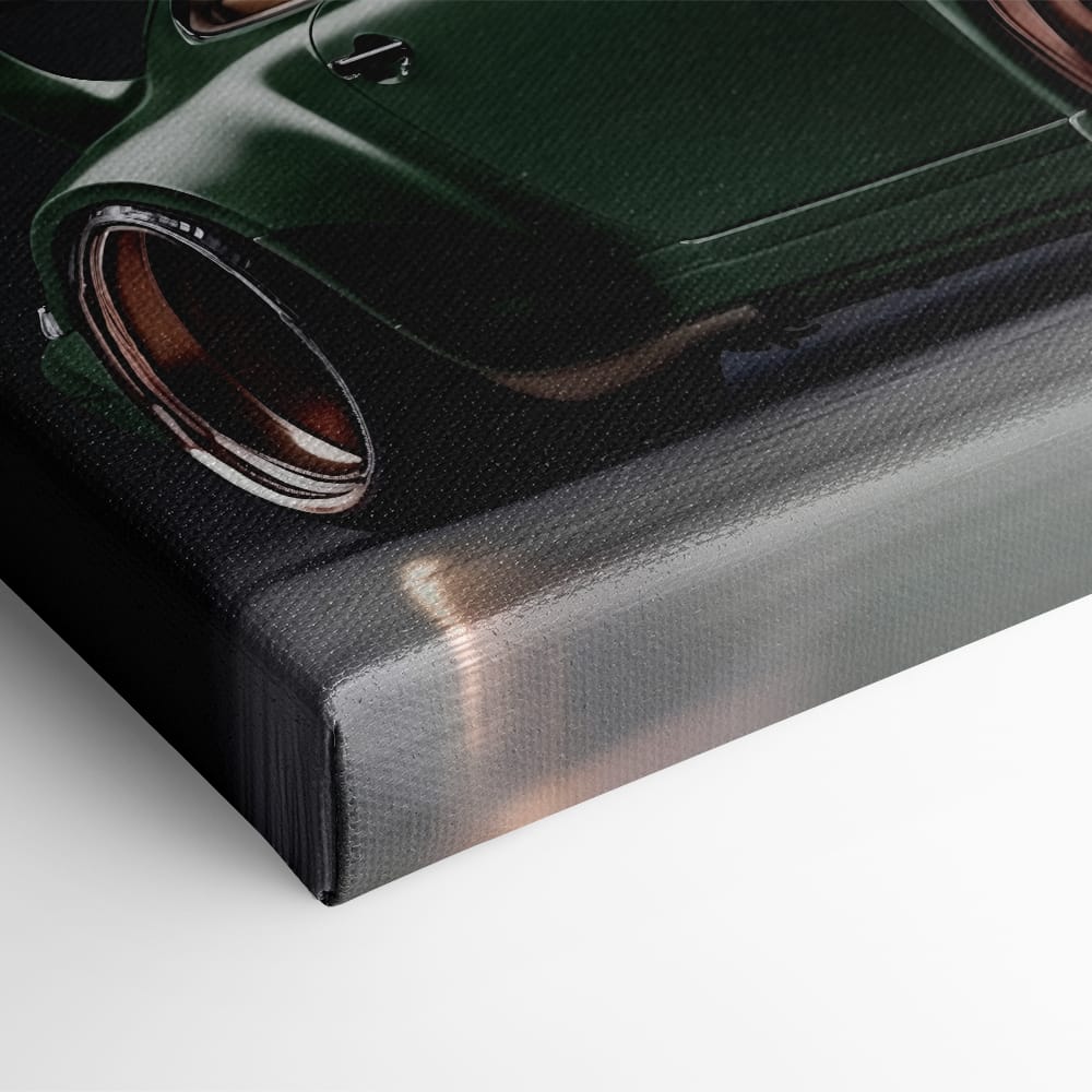 Green Porsche 911 Verdant Rogue Wall Art Canvas Print Cars