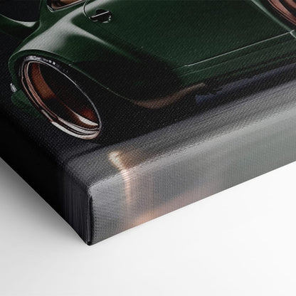 Green Porsche 911 Verdant Rogue Wall Art Canvas Print Cars