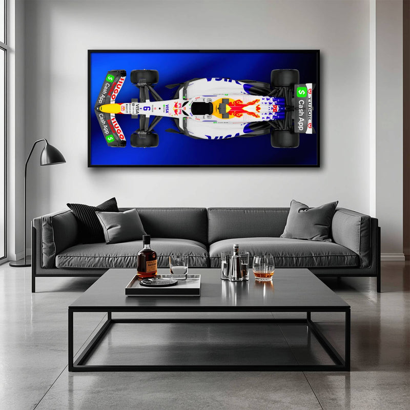 Racing Bulls VCARB 02 Wall Art – F1 Canvas Print-Motorsport Art Cars