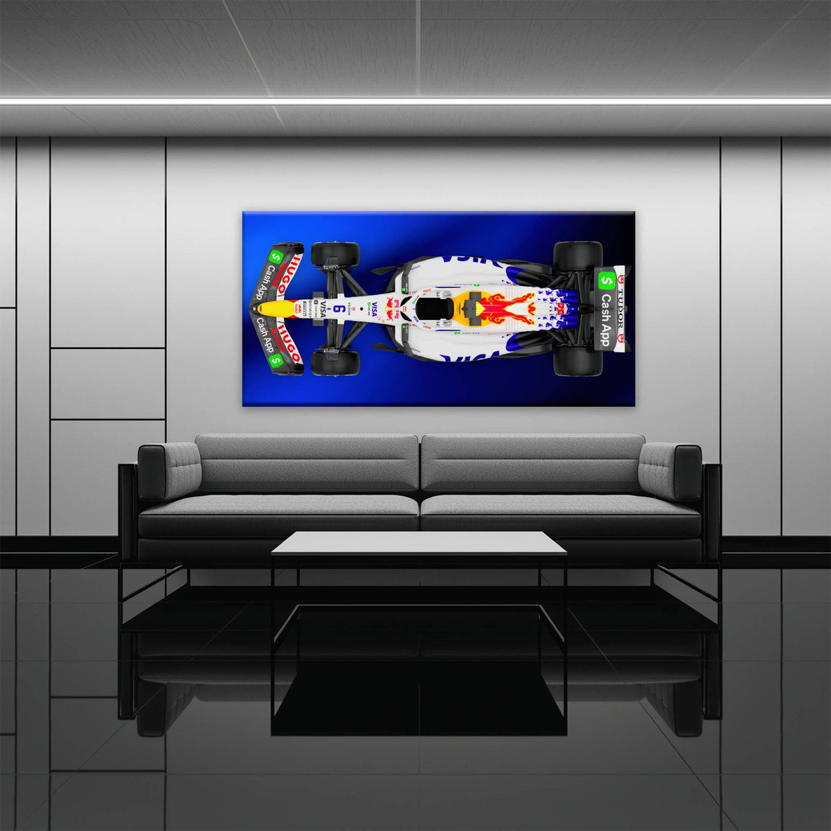 Racing Bulls VCARB 02 Wall Art – F1 Canvas Print-Motorsport Art Cars