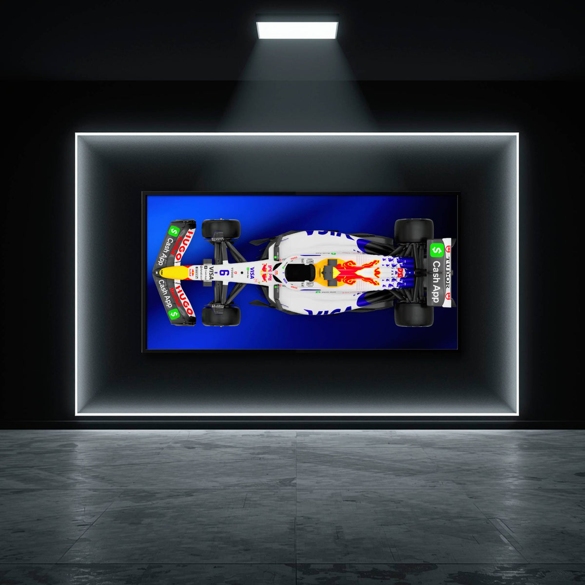 Racing Bulls VCARB 02 Wall Art – F1 Canvas Print-Motorsport Art Cars