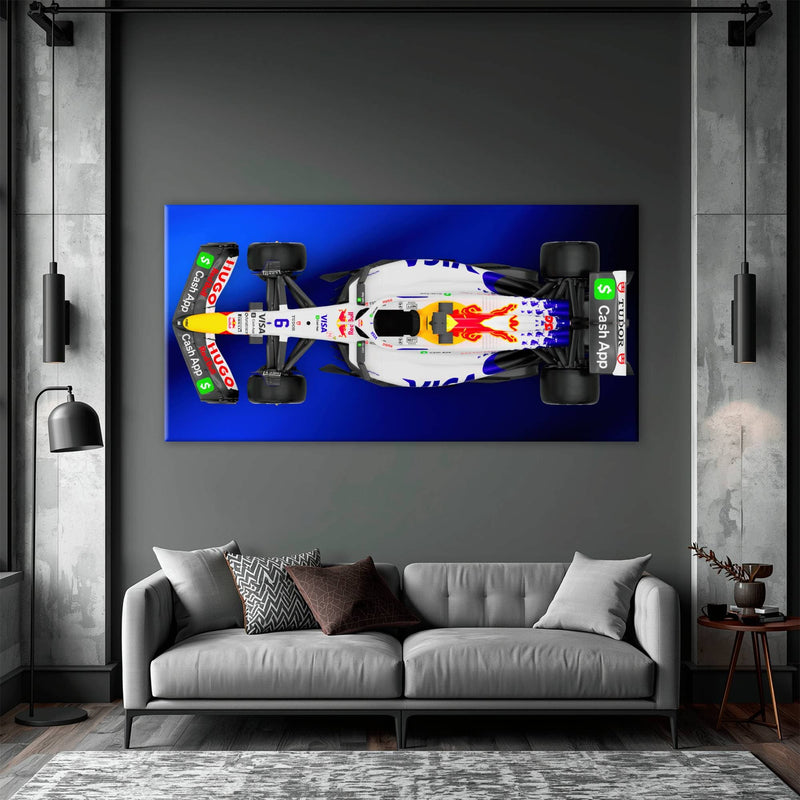 Racing Bulls VCARB 02 Wall Art – F1 Canvas Print-Motorsport Art Cars