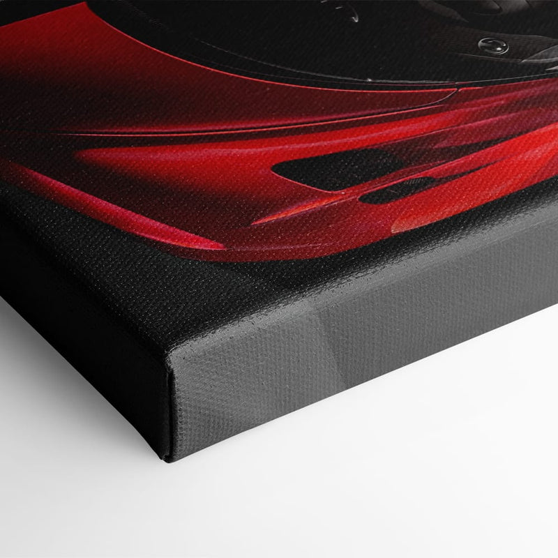 Bugatti Chiron Crimson Overdrive Wall Art – Red Hypercar Canvas Print Cars