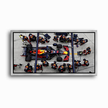 Red Bull Racing F1 Pit Stop Wall Art | Formula 1 Decor Cars