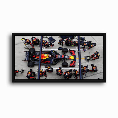 Red Bull Racing F1 Pit Stop Wall Art | Formula 1 Decor Cars