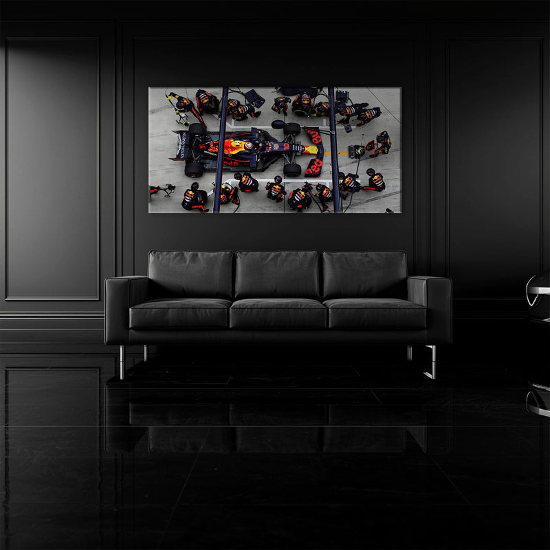 Red Bull Racing F1 Pit Stop Wall Art | Formula 1 Decor Cars