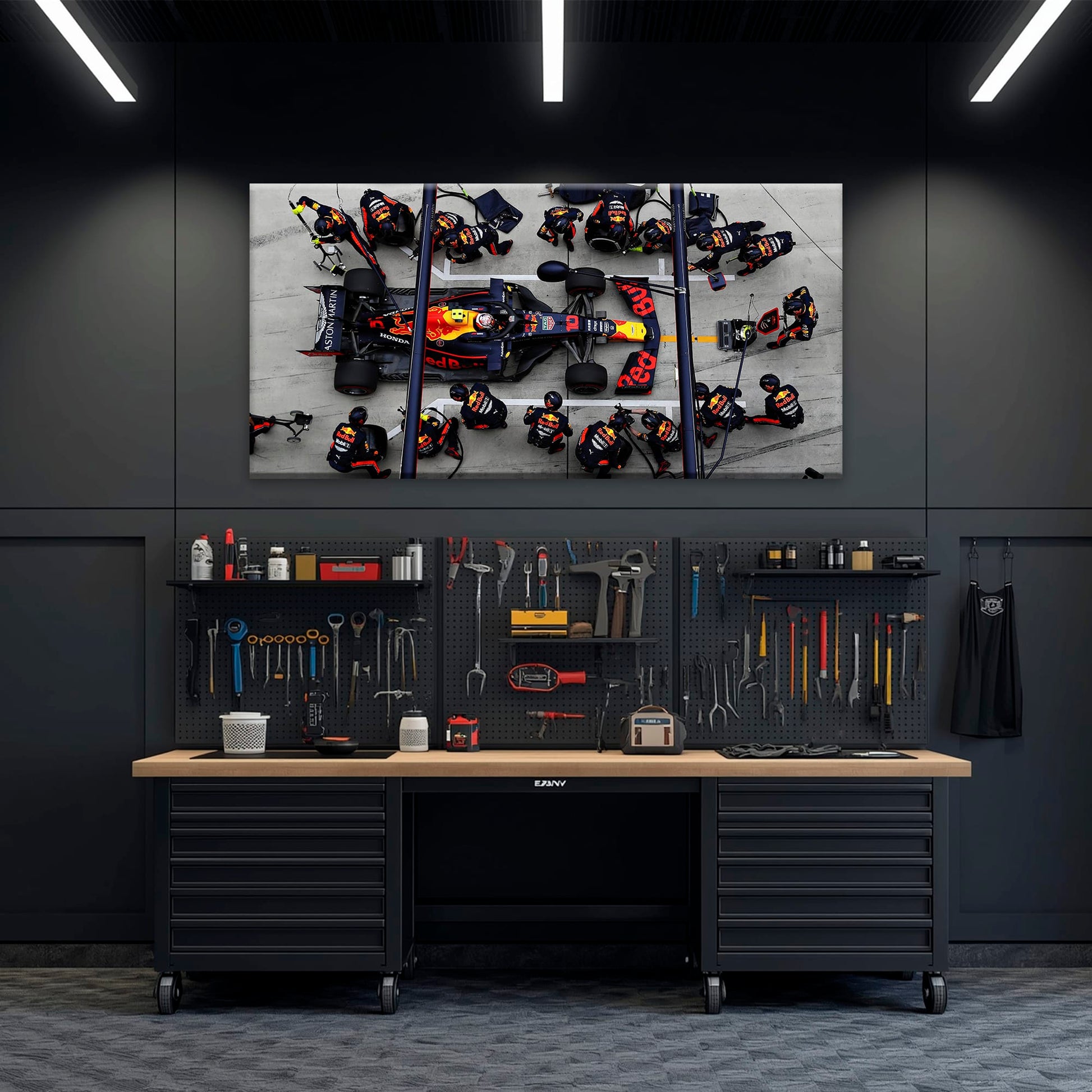 Red Bull Racing F1 Pit Stop Wall Art | Formula 1 Decor Cars