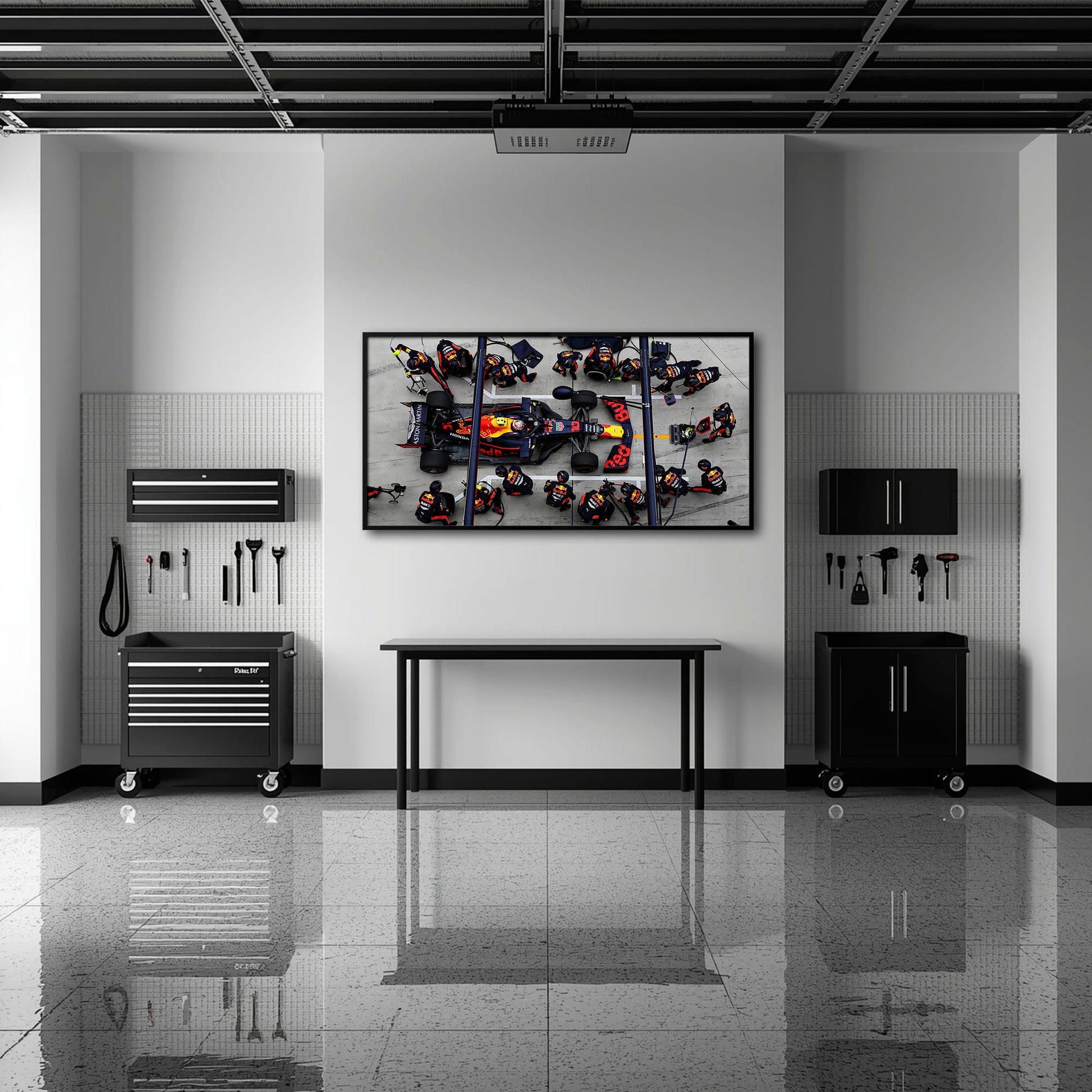 Red Bull Racing F1 Pit Stop Wall Art | Formula 1 Decor Cars