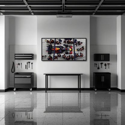 Red Bull Racing F1 Pit Stop Wall Art | Formula 1 Decor Cars