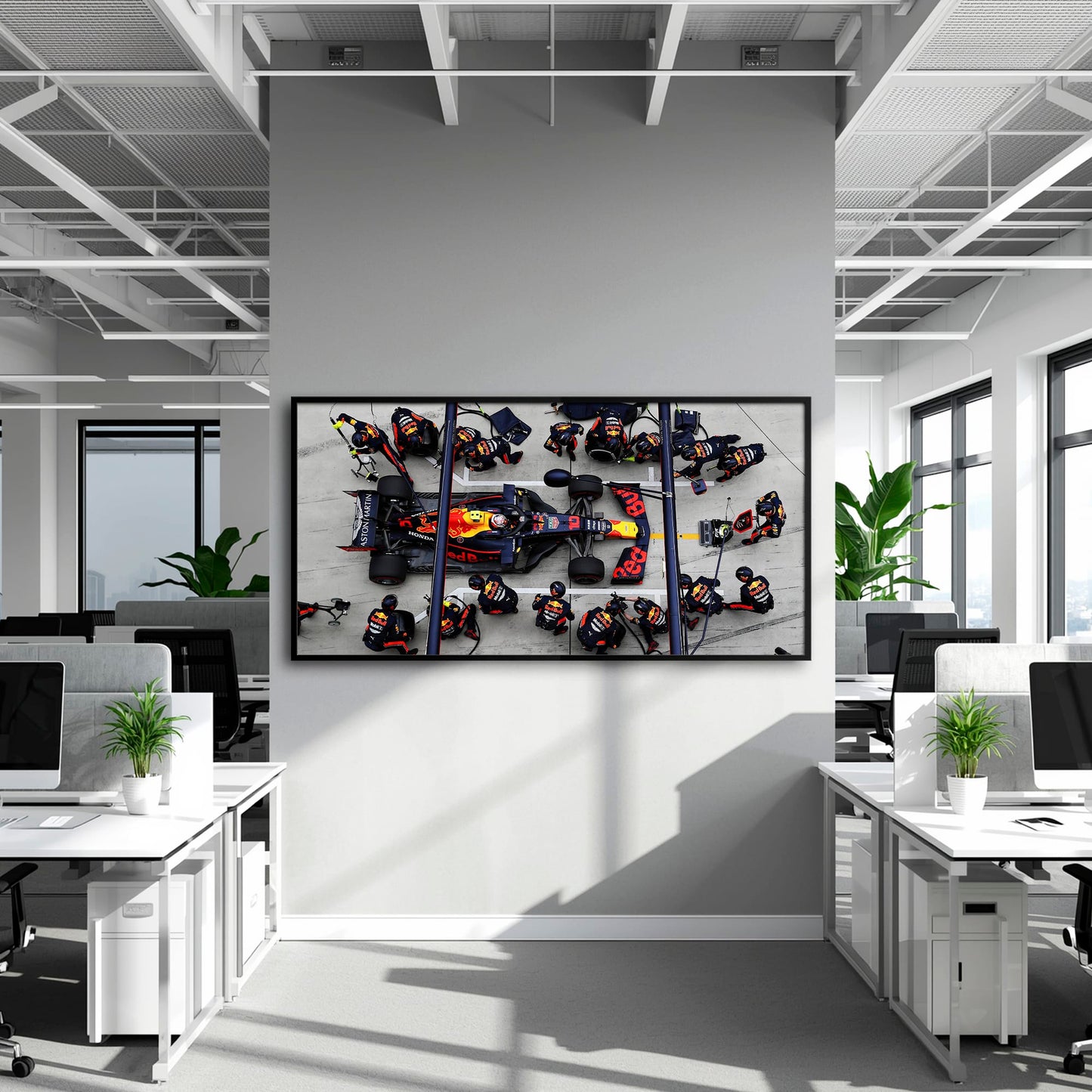 Red Bull Racing F1 Pit Stop Wall Art | Formula 1 Decor Cars