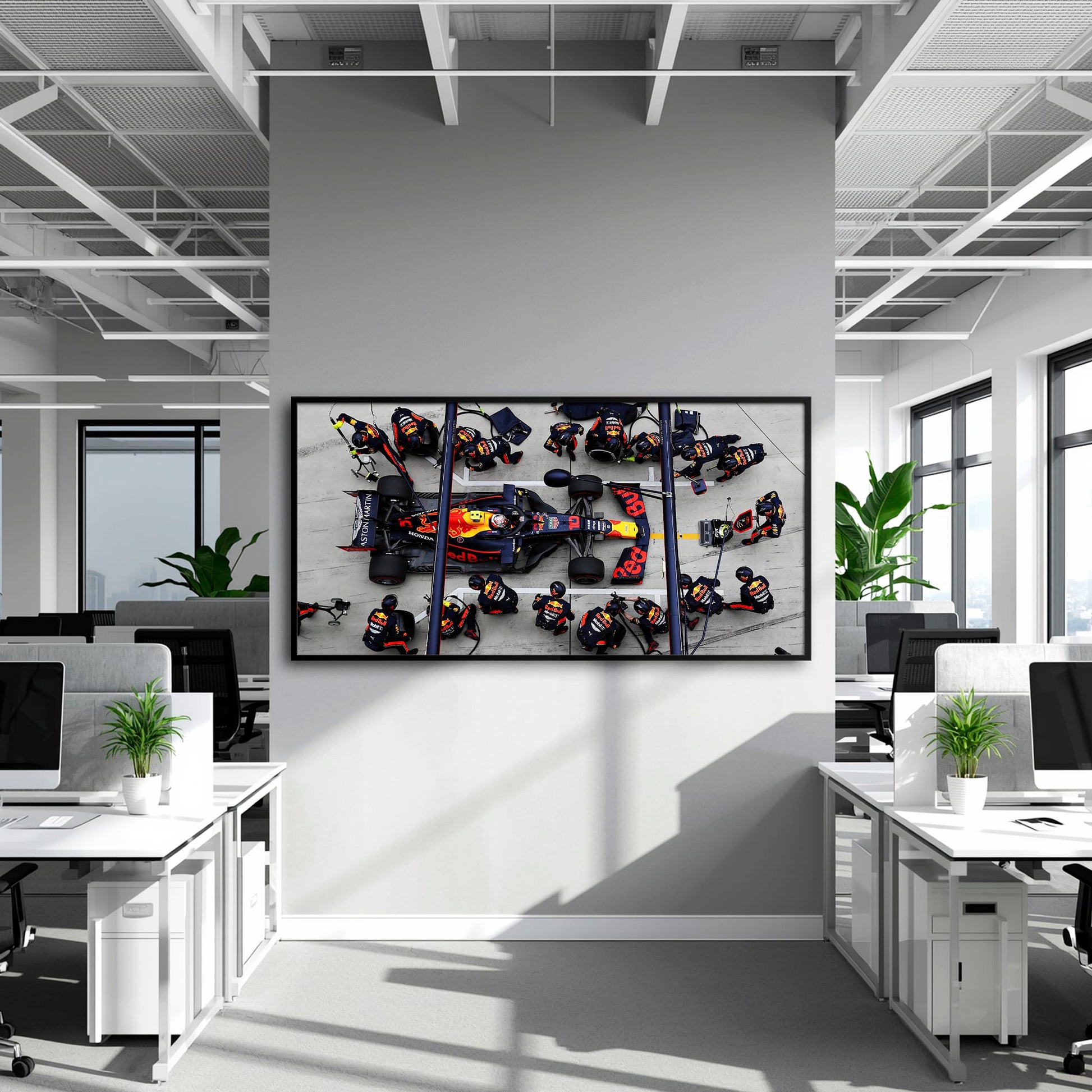 Red Bull Racing F1 Pit Stop Wall Art | Formula 1 Decor Cars