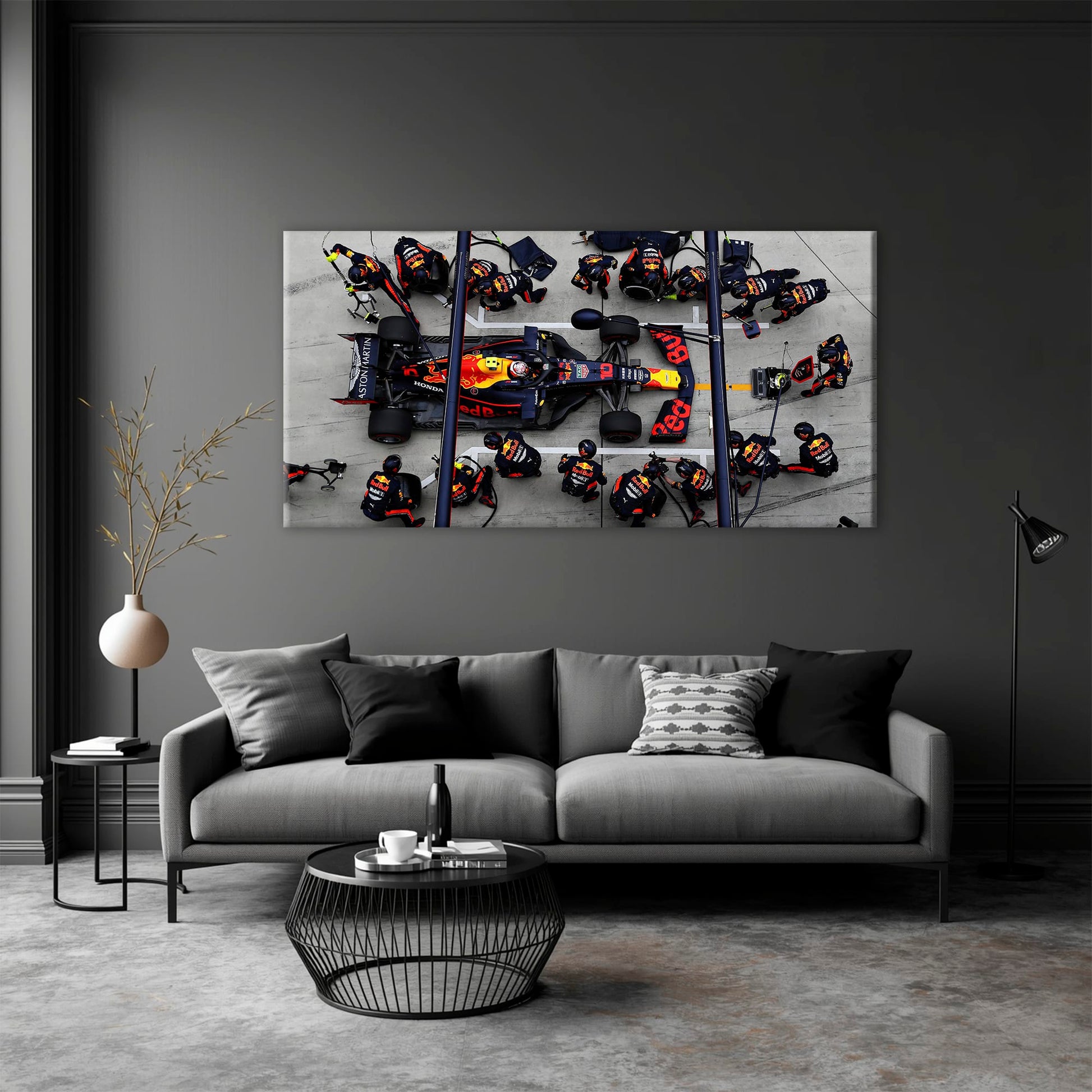 Red Bull Racing F1 Pit Stop Wall Art | Formula 1 Decor Cars