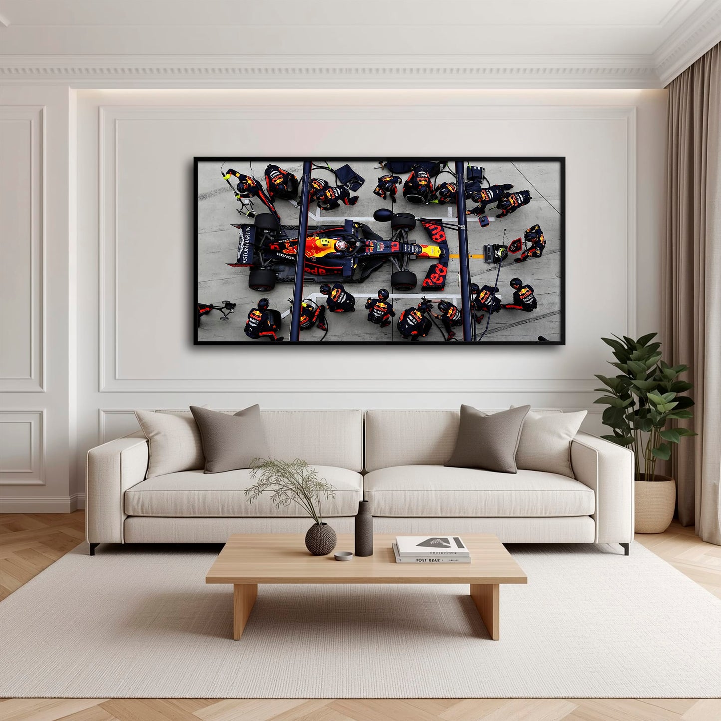 Red Bull Racing F1 Pit Stop Wall Art | Formula 1 Decor Cars