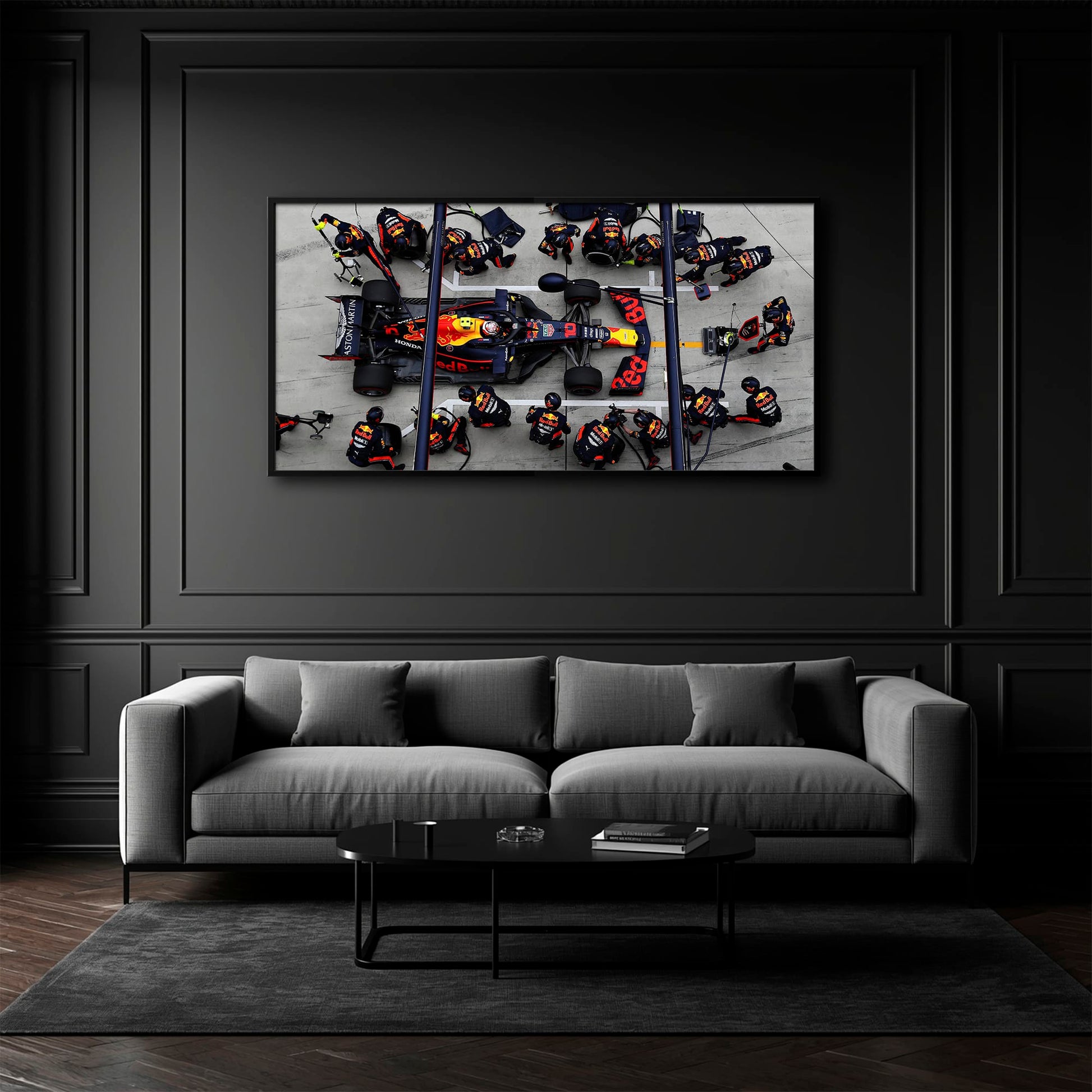 Red Bull Racing F1 Pit Stop Wall Art | Formula 1 Decor Cars