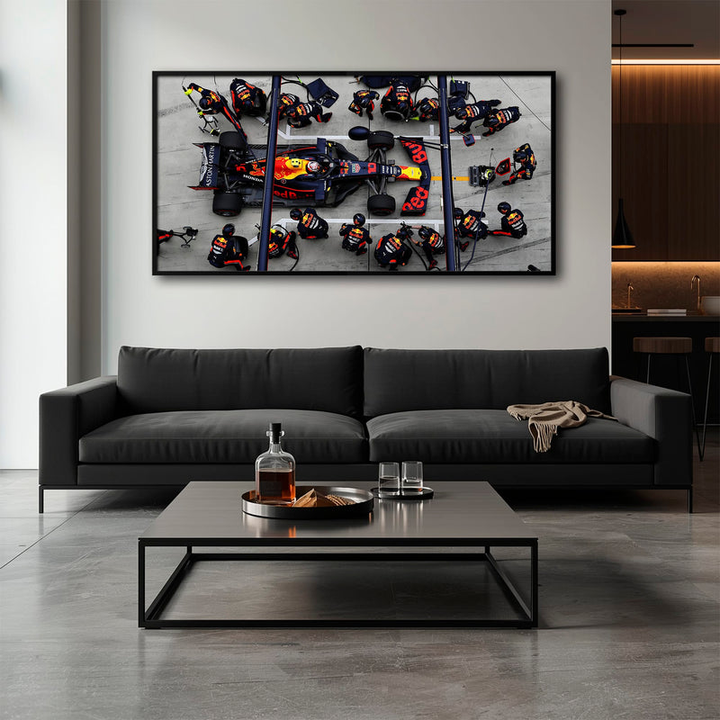 Red Bull Racing F1 Pit Stop Wall Art | Formula 1 Decor Cars